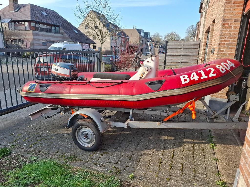 RIB Zodiac 40PK, Watersport en Boten, Rubberboten, Gebruikt, Zodiac, Overige materialen, Minder dan 70 pk, Overige brandstoffen