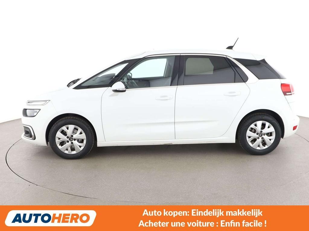 Citroën C4 Spacetourer 1.5 Blue-HDi Selection (bj 2020), Stof, Gebruikt, 1481 kg, Wit