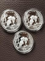 3x 30g .999 zilver Panda 2026, Postzegels en Munten, Edelmetalen en Baren, Ophalen of Verzenden, Zilver