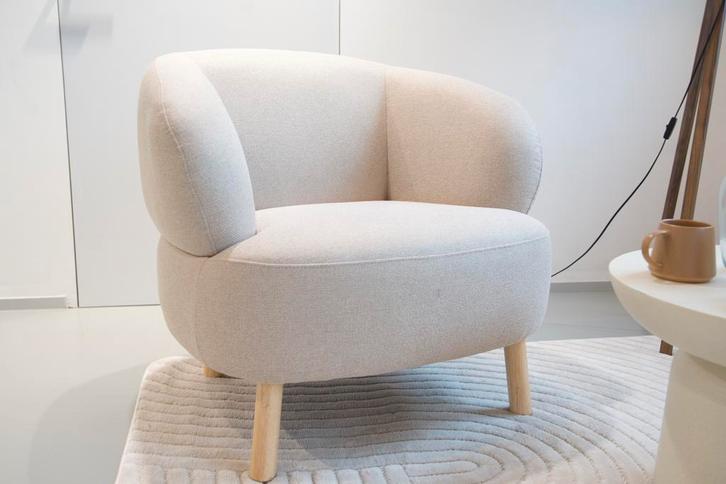 Beige fauteuil / zetel, Huis en Inrichting, Zetels | Zetels en Chaises Longues, Zo goed als nieuw, Ophalen