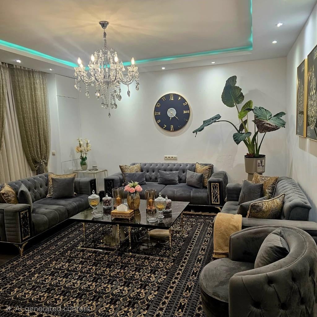 Luxe Moderne Woonkamerset – Gebruikt maar goed onderhouden, Huis en Inrichting, Zetels | Complete zithoeken, Zo goed als nieuw