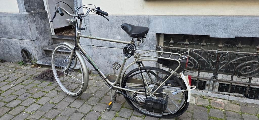 Stadsfiets, motor, Sachs, achterwiel te vervangen, Ophalen, Sachs