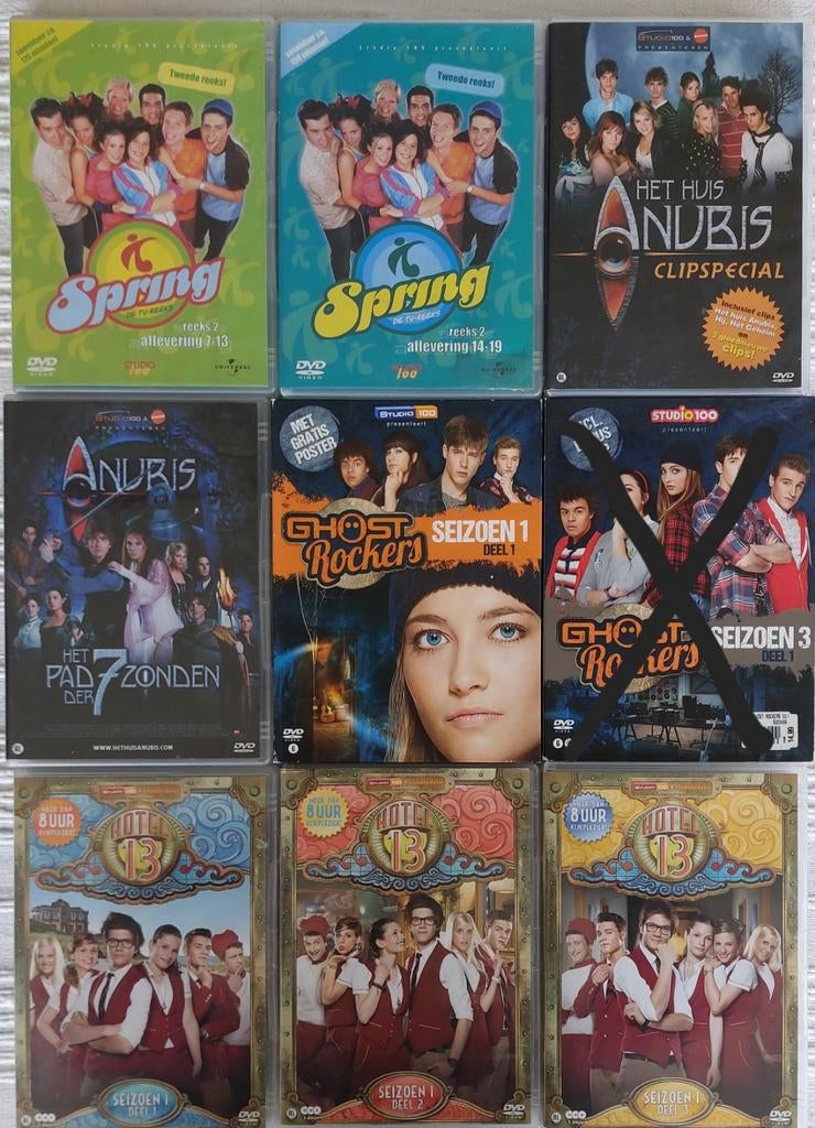 Dvd's Het huis Anubis Spring Hotel13 Ghostrockers, Cd's en Dvd's, Dvd's | Kinderen en Jeugd, Ophalen of Verzenden