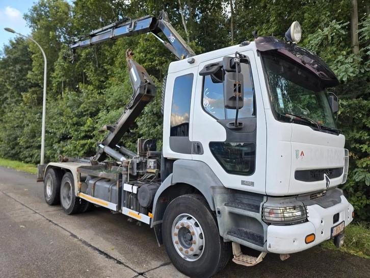 Renault Kerax 420 dci/ RETARDER /Kraan Hiab 088B-2 Duo/ Mult, Autos, Camions, Entreprise, ABS, Air conditionné, Vitres électriques