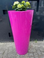 RONDE Plantenbak bloembak FUCHSIA kunststof bloempot, Tuin en Terras, 25 tot 40 cm, Kunststof, Rond, Nieuw