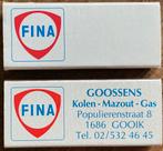 Boîtes d'allumettes FINA, Collections, Enlèvement ou Envoi, Comme neuf, Emballage