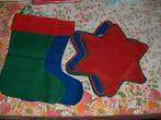 3 bottes et 9 étoiles en tissu aïda., Enlèvement ou Envoi, Neuf, Article de fête