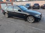 BMW 318d Touring zwart, Auto's, BMW, Zwart, Zwart, Trekhaak, Particulier