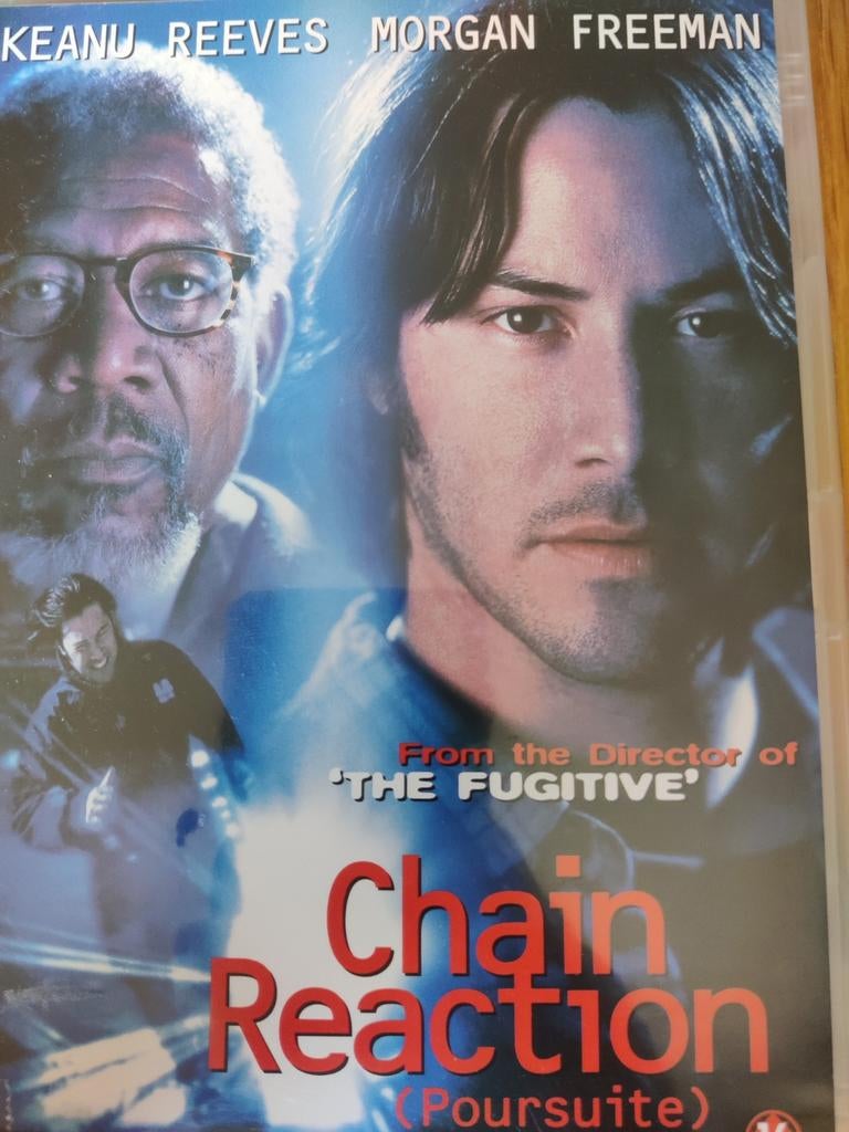 Chain Reaction (1996) (Keanu Reeves, Morgan Freeman) DVD, Ophalen of Verzenden