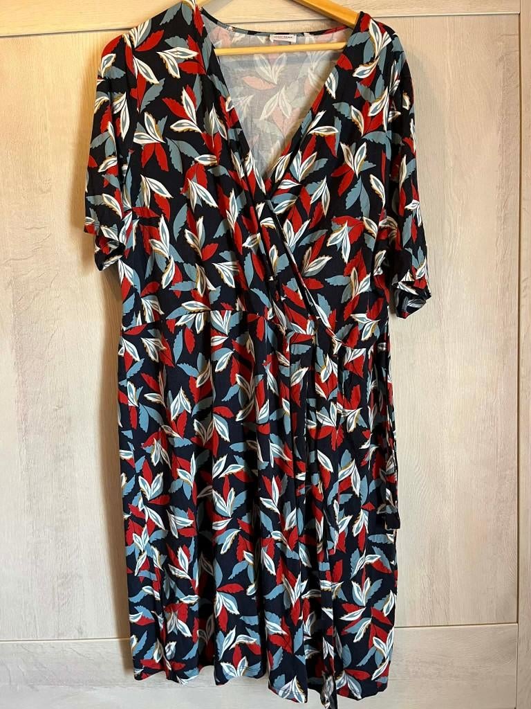 kleed gerry weber blauw rood stretch 48, Kleding | Dames, Grote Maten, Blauw, Jurk, Ophalen of Verzenden, Zo goed als nieuw