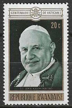 Rwanda 1970 - Yvert 401 - Paus Joannes XXIII (PF), Verzenden, Postfris