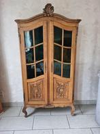 Antieke vitrinekast Louis XV, Ophalen, Zo goed als nieuw, Louis XV