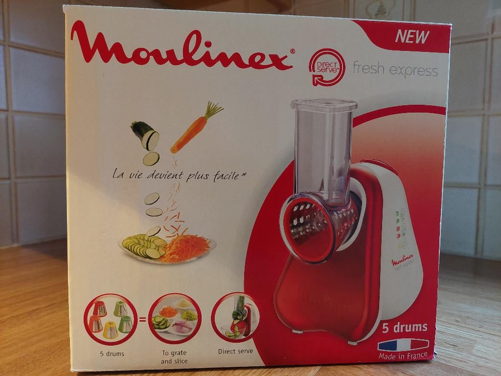 Moulinex - découpeur/râpe multifonctions - 5 en 1, Electroménager, Mélangeurs de cuisine, Neuf, Enlèvement