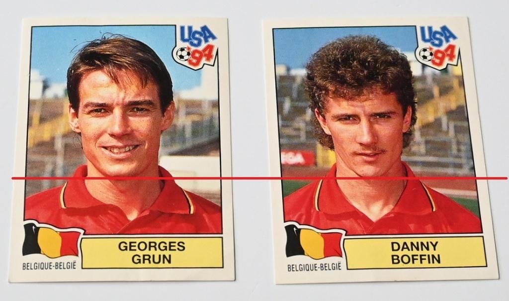 Panini / USA ' 94 / Belgie / Boffin & Grun, Ophalen of Verzenden, Zo goed als nieuw, Poster, Plaatje of Sticker