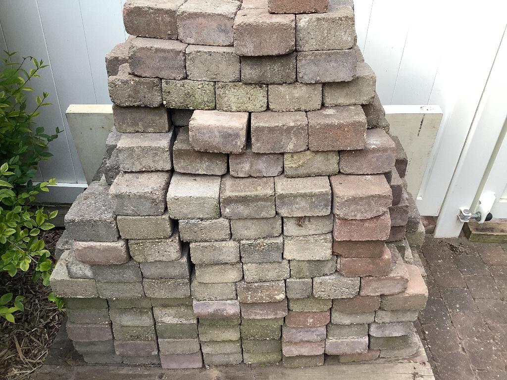 TE GEEF “klinkers” afmet. 10/10 of 15/15, Tuin en Terras, Ophalen, Gebruikt, Klinkers