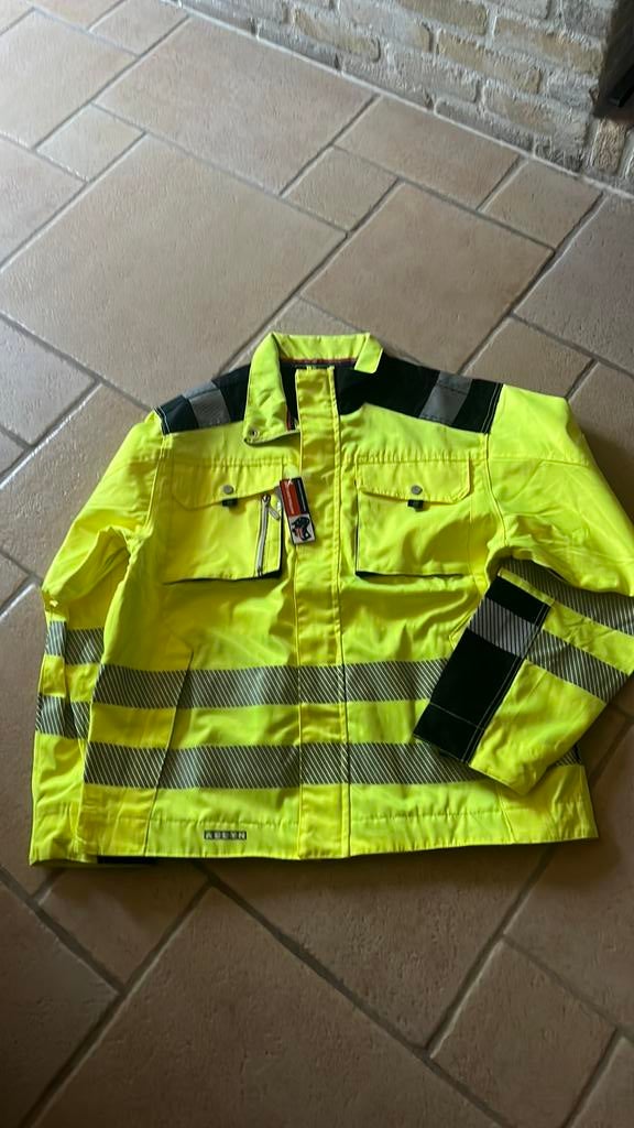 Veiligheidsjas fluo maat 54, Ophalen of Verzenden, Zo goed als nieuw