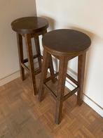 2 houten barkrukken, Enlèvement, Utilisé