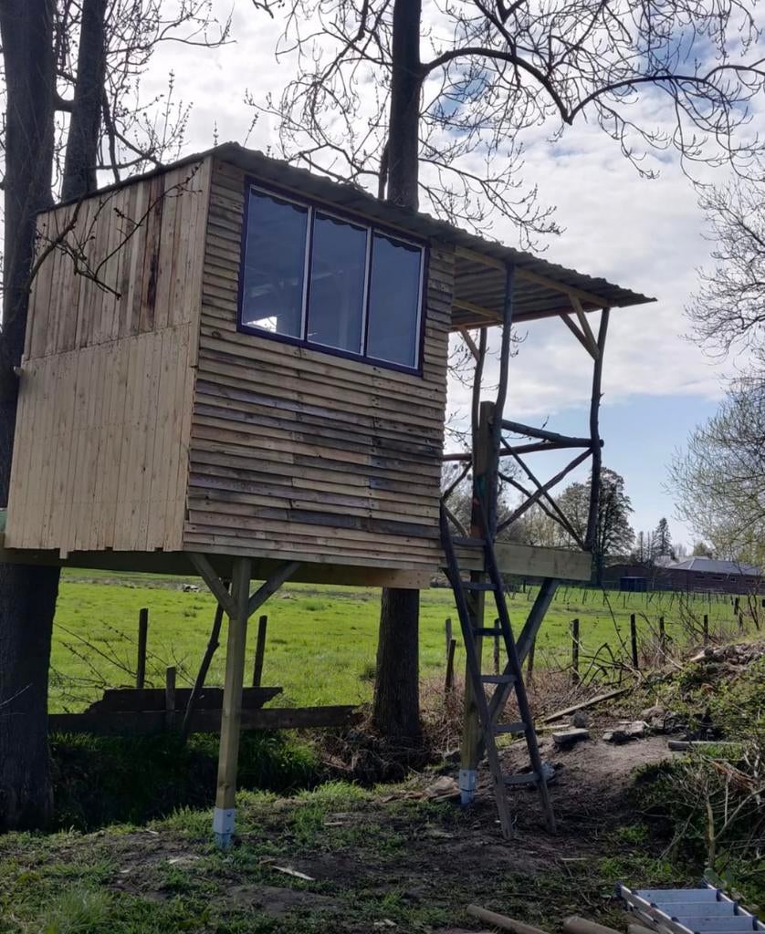 Mega leuke boomhut!, Jardin & Terrasse, Abris de jardin, Comme neuf, Enlèvement