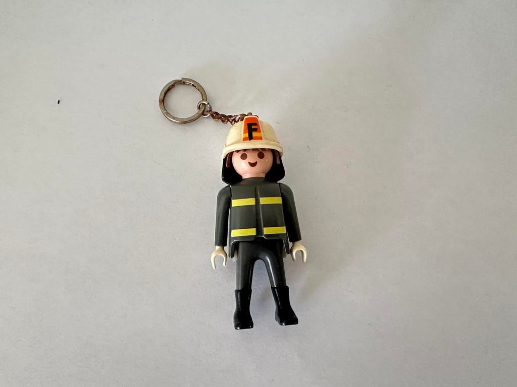Playmobil sleutelhanger brandweerman, Ophalen, Gebruikt