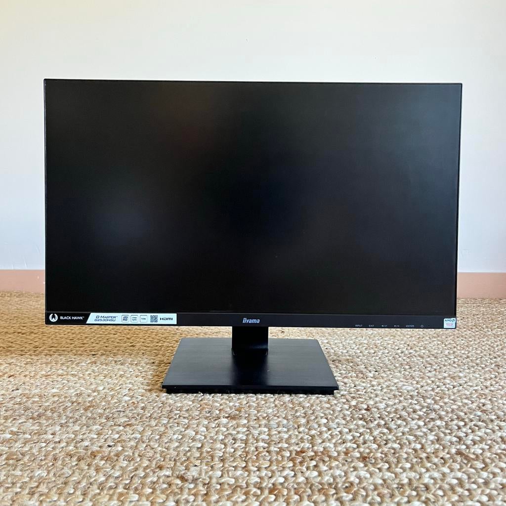 24,5-inch iiyama G-Master Black Hawk-scherm — Full HD 75 Hz, Iiyama, Kantelbaar, Full HD, 61 t/m 100 Hz