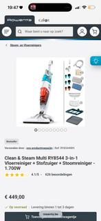 ROWENTA BEST SELLER CLEAN & STEAM MULTI RY8544 3 en 1, Enlèvement ou Envoi, Utilisé