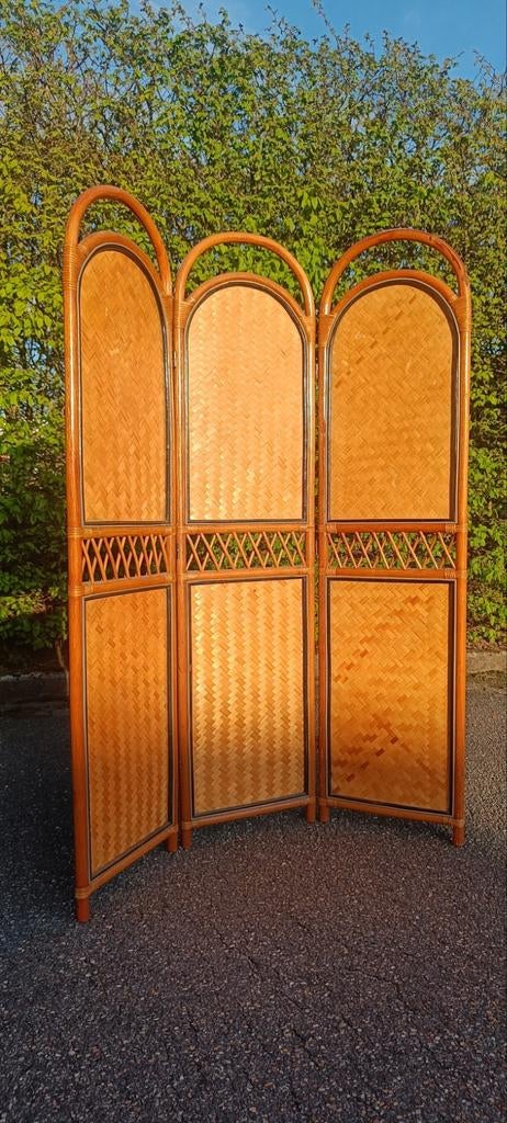 Vintage roomdivider / paravent jaren 70, Maison & Meubles, Accessoires pour la Maison | Paravents d'intérieur, Enlèvement
