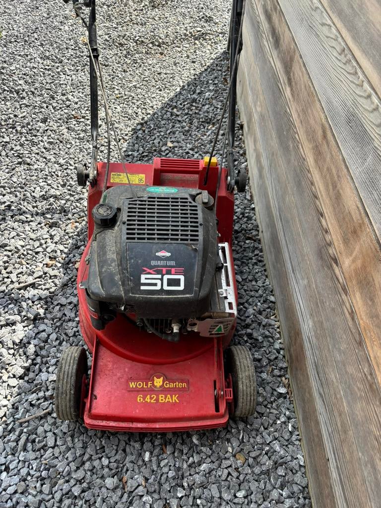 Wolf Garten grasmaaier – voor onderdelen / op te knappen, Ophalen, Gebruikt, Benzine-grasmaaier, Opvangbak