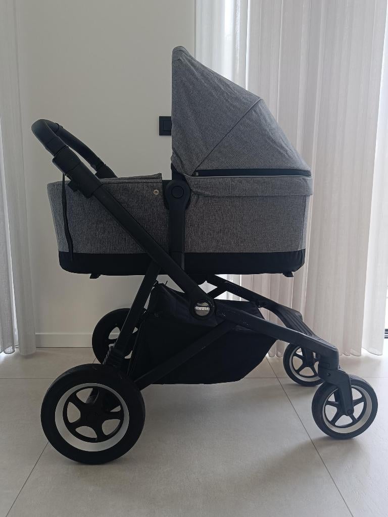 Thule sleek kinderwagen, Gebruikt, Verstelbare duwstang, Ophalen, Kinderwagen
