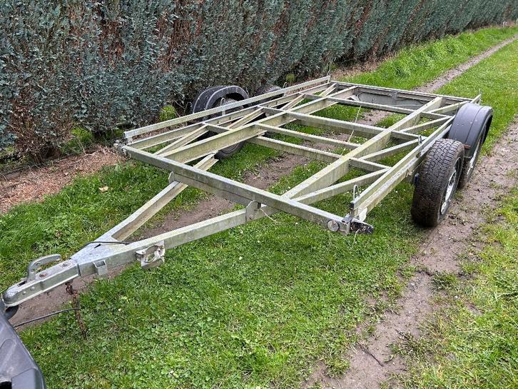 Remorque plateau à terminer 750kg, Autos : Divers, Remorques, Utilisé, Enlèvement