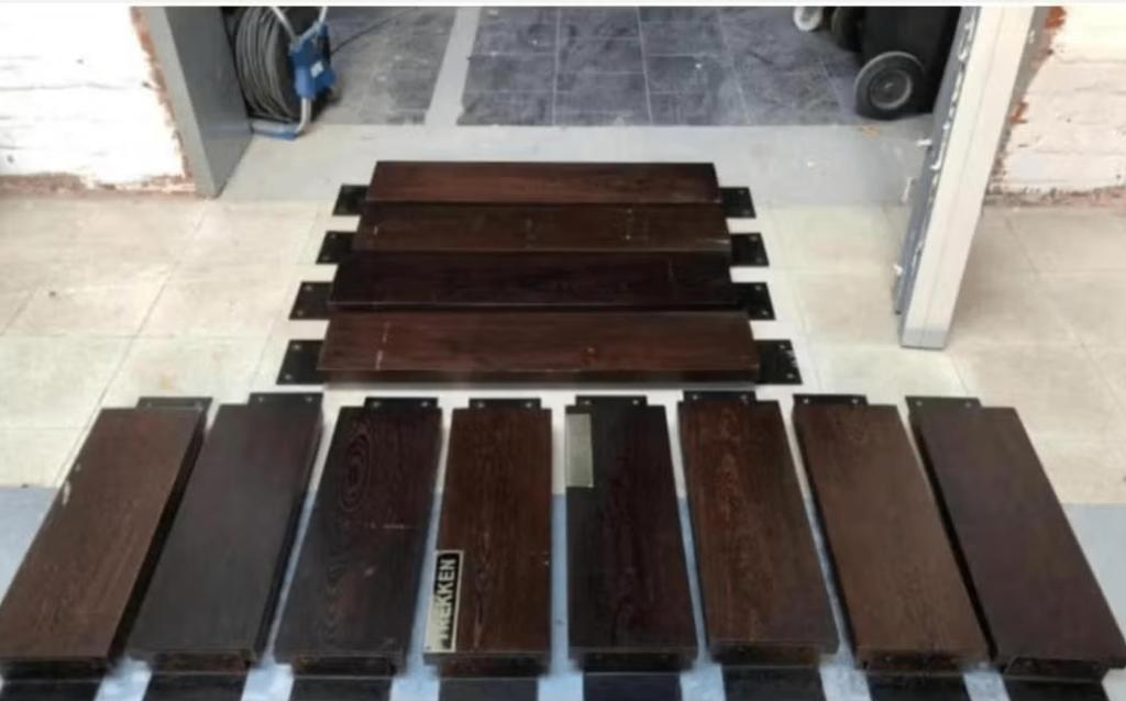 vintage deurgreep/ handvat duwdeuren, Doe-het-zelf en Bouw, Hang- en Sluitwerk, Gebruikt, Ophalen