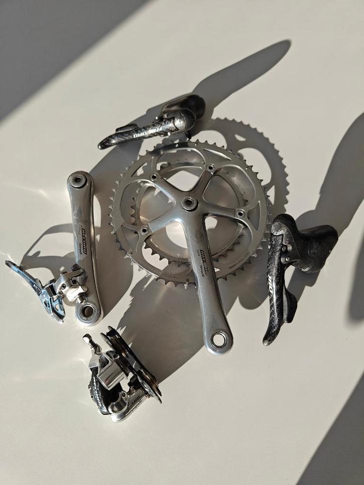 Campagnolo mini groep: Record Titanium + Victory, Fietsen en Brommers, Fietsaccessoires | Overige Fietsaccessoires, Gebruikt, Ophalen of Verzenden