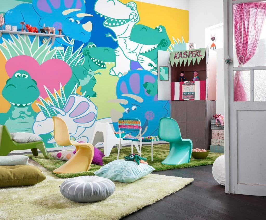 Toy Story Vlies Behang Rex Trixie 300x280 -Gratis Verzending, Enlèvement ou Envoi, Neuf, Décoration murale