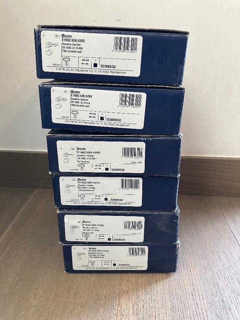 HOPPE rozet-krukgarnituur met sleufkop/draaiknop - Eeklo, Ophalen of Verzenden, Nieuw, Klink of Kruk