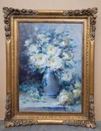 Pol DE LAMPER, vaas met witte rozen, Ophalen of Verzenden