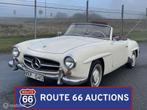 Mercedes-Benz 190 SL Cabriolet | 1961 | Route 66 Auctions, Auto's, Zwart, Mercedes-Benz, Bedrijf, Handgeschakeld