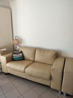 2 zetels leder, Huis en Inrichting, Zetels | Complete zithoeken, Ophalen, Gebruikt, Leer