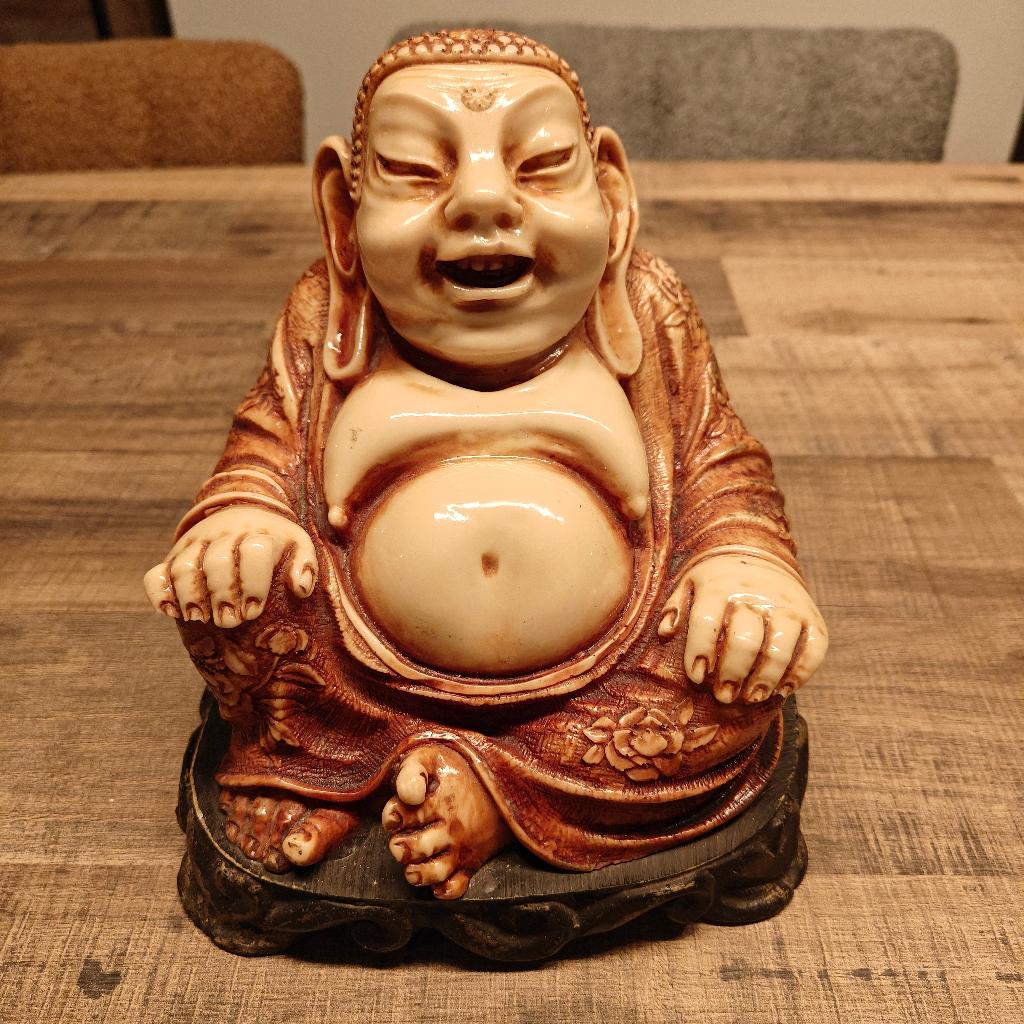 Boeddha beeld Hotei, Huis en Inrichting, Woonaccessoires | Boeddhabeelden, Ophalen, Zo goed als nieuw