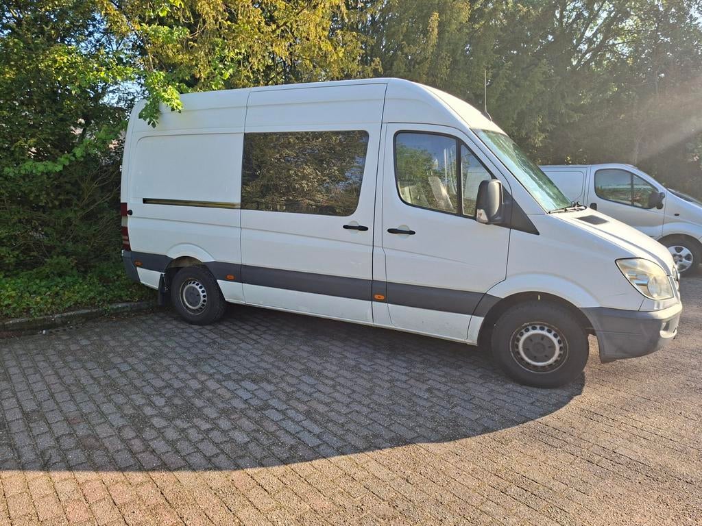 Mercedes Sprinter 316 CDI 2009 1e eigenaar, dubbele cabine, Autos, Euro 5, Achat, Attache-remorque, 7 places