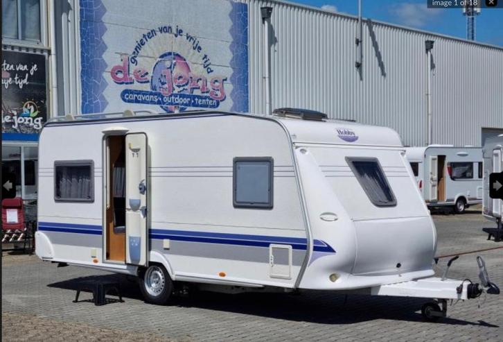 Hobby Excellent 495 UHE, Caravans en Kamperen, Caravans, Particulier, tot en met 4, 1000 - 1250 kg, Rondzit, Hobby, Frans bed
