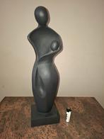 Sculpture moderne – silhouette abstraite noire mate, Antiquités & Art, Art | Sculptures & Bois, Sur socle, Homme, Enlèvement, 20 - 50 cm