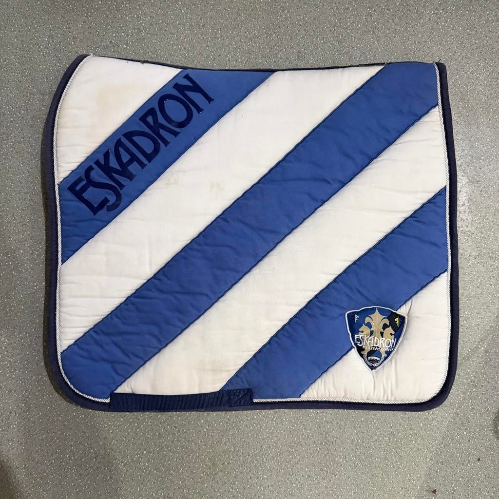 Eskadron bi-cross Royal Navy blue, Gebruikt, Katoen, Dressuurdekje, Eskadron