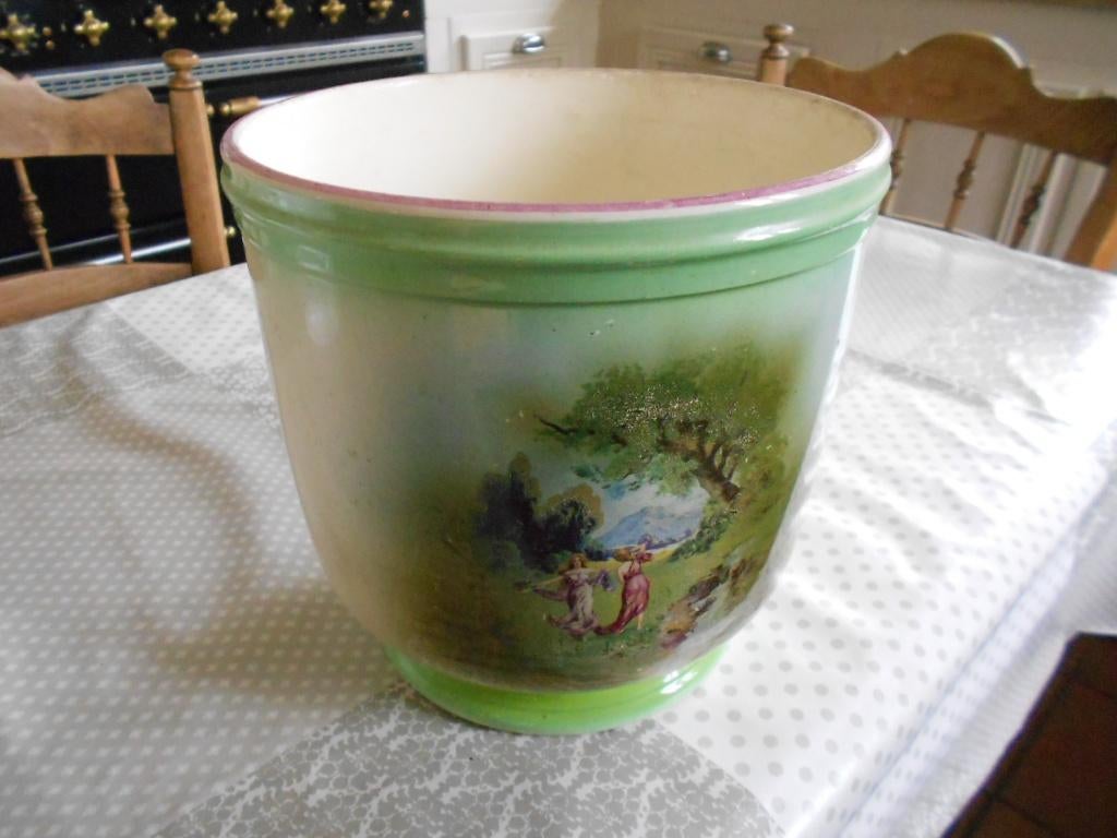 Vase - cache-pot Kéramis Boch (fleurs). F, Antiquités & Art, Antiquités | Vases, Enlèvement ou Envoi