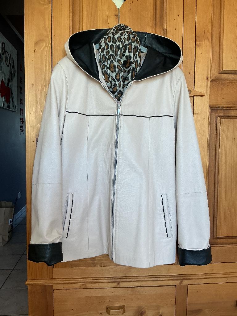 Veste en cuir, Vêtements | Femmes, Taille 38/40 (M), VERITÂ, Beige, Comme neuf