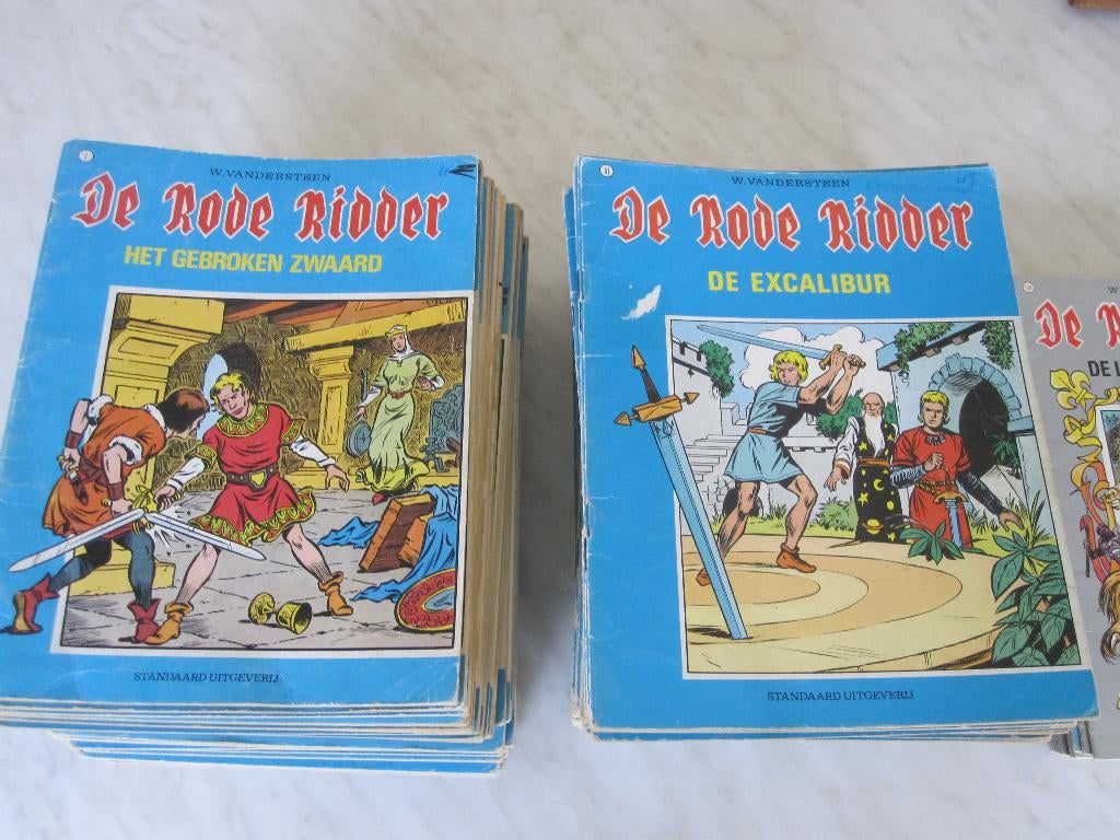 Strips De Rode Ridder  ( meer dan 100 ), Boeken, Stripverhalen, Meerdere stripboeken, Ophalen, Gelezen, Studio  Vandersteen