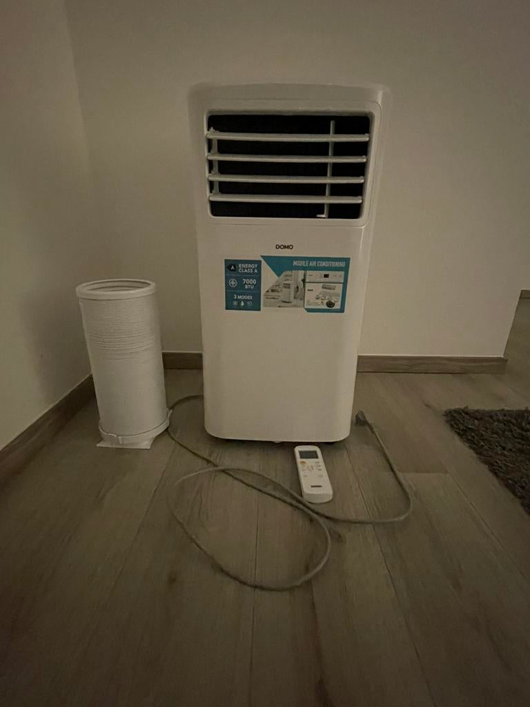 Mobiele airco, Ophalen, Zo goed als nieuw, Mobiele airco, Afstandsbediening