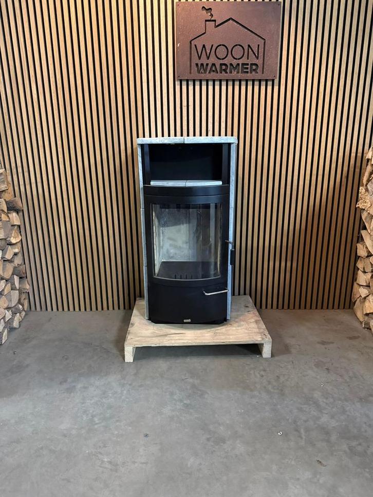 26028 Speksteenkachel 7kw, Huis en Inrichting, Kachels, Gebruikt, Vrijstaand, Houtkachel, Hout, Ophalen