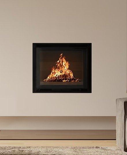 Topdeal inbouwcassette Heatcube 57x68 met Kader van Rüegg, Huis en Inrichting, Haarden, Nieuw, Houthaard, Ophalen of Verzenden