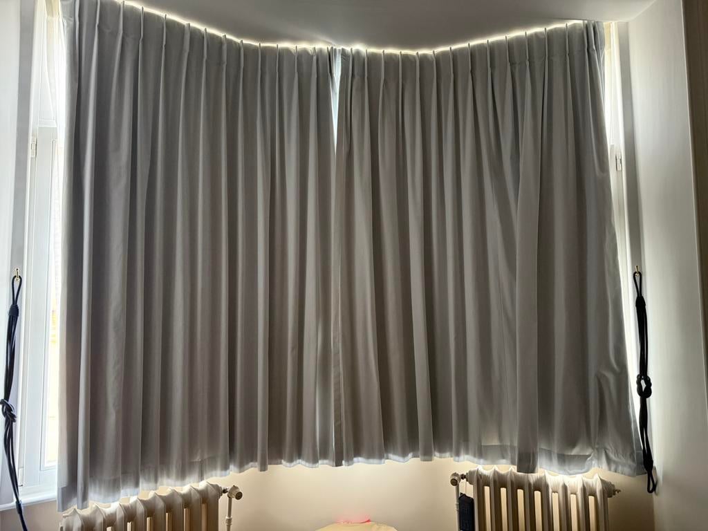 Rideaux obscurantes, Maison & Meubles, Enlèvement, Comme neuf, Blanc