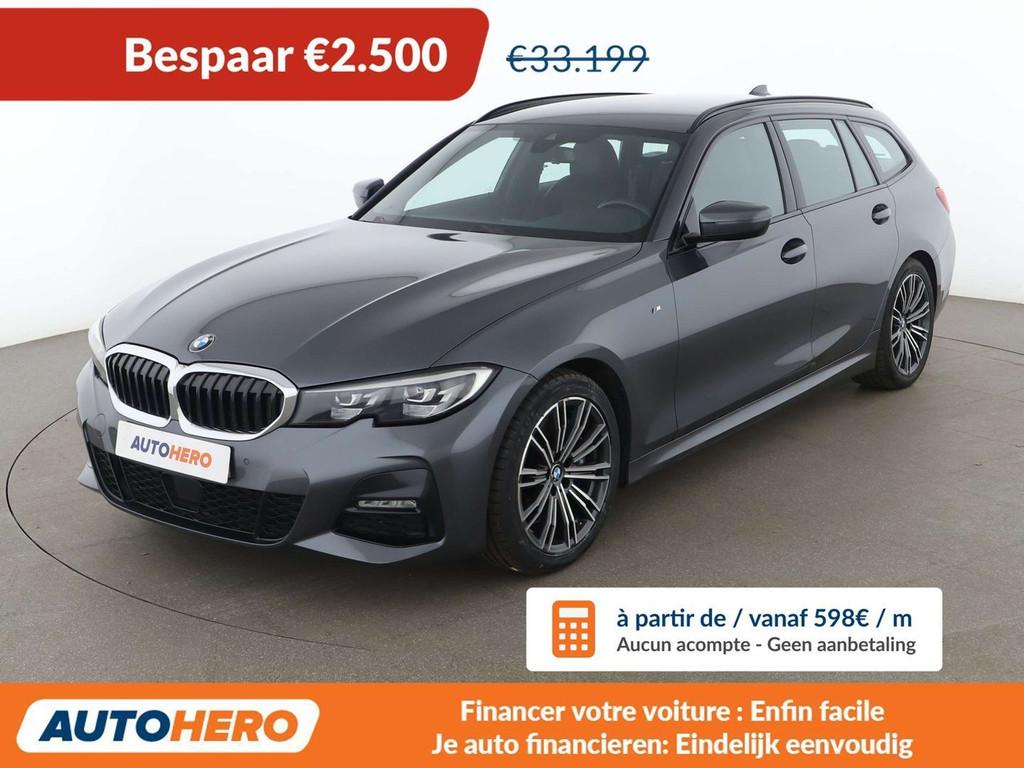 BMW 3 Serie 330 330i M Sport (année de construction 2020), Autos, Argent ou Gris, Alcantara, Noir, 5 portes