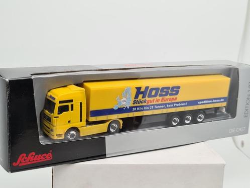 MAN truck tautliner Spedition Hoss - Schuco 1/87, Hobby en Vrije tijd, Modelauto's | 1:87, Zo goed als nieuw, Bus of Vrachtwagen